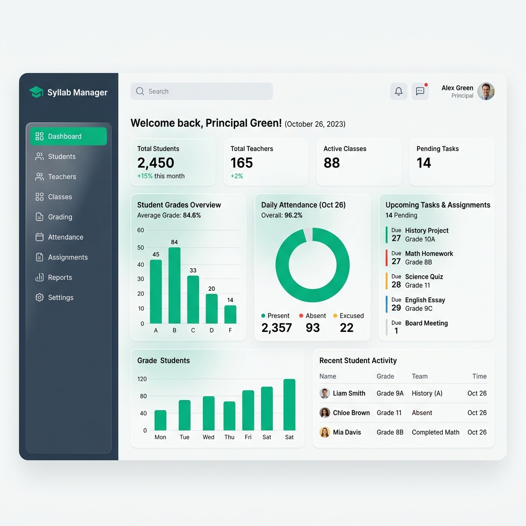 Syllab Manager Dashboard
